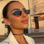 Solitude |Classic Cat-Eye Metal Sunglasses