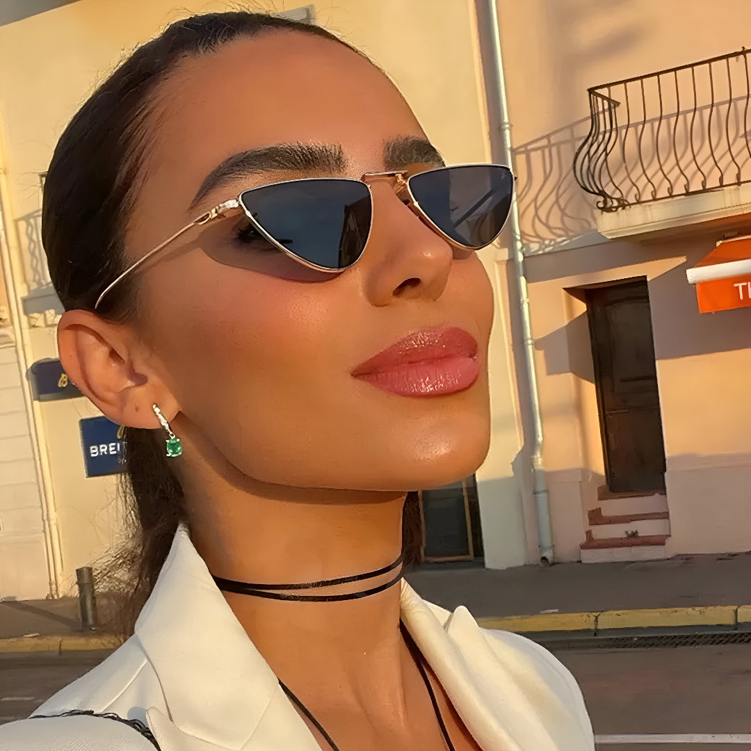 Solitude |Classic Cat-Eye Metal Sunglasses