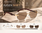 Shift Arden | Photochromic Rectangle Rimless Sunglasses
