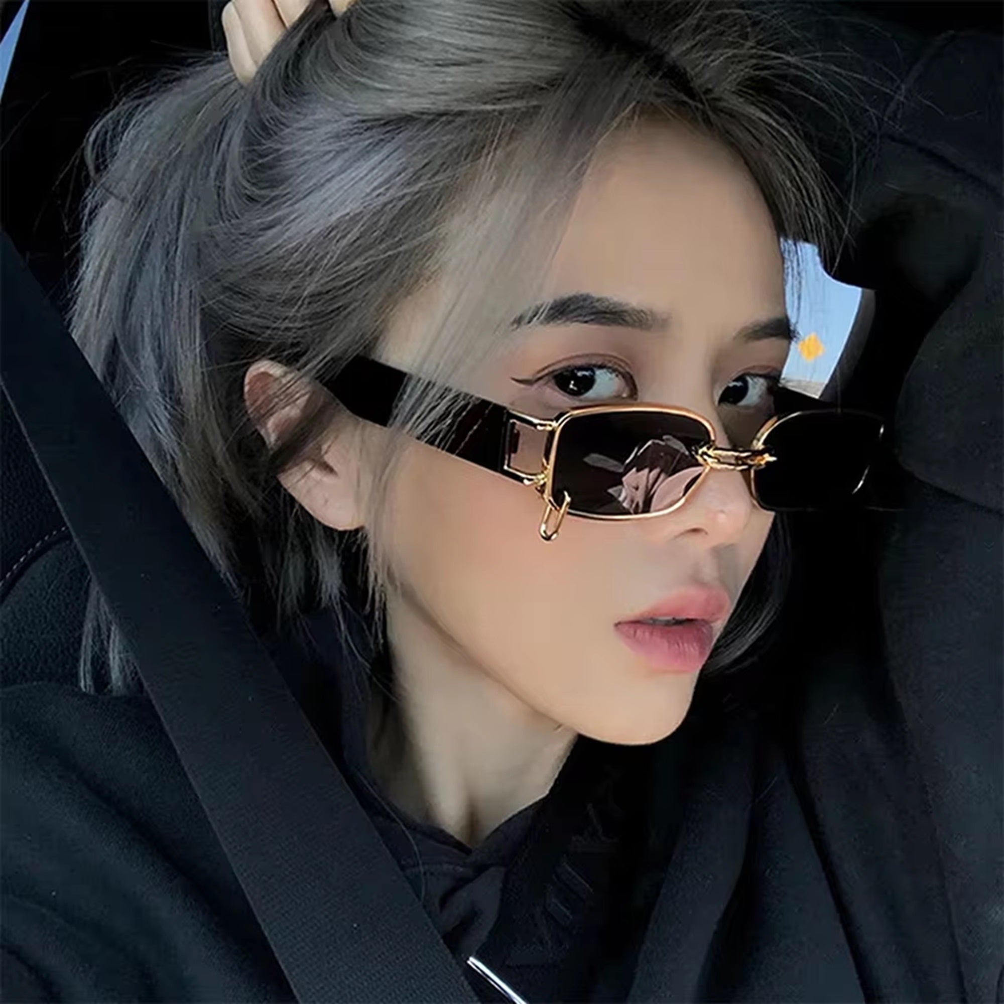 Axiom |Fashion Rectangle Metal Sunglasses