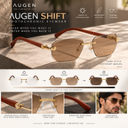 Shift Orion | Photochromic Rectangle Rimless Sunglasses