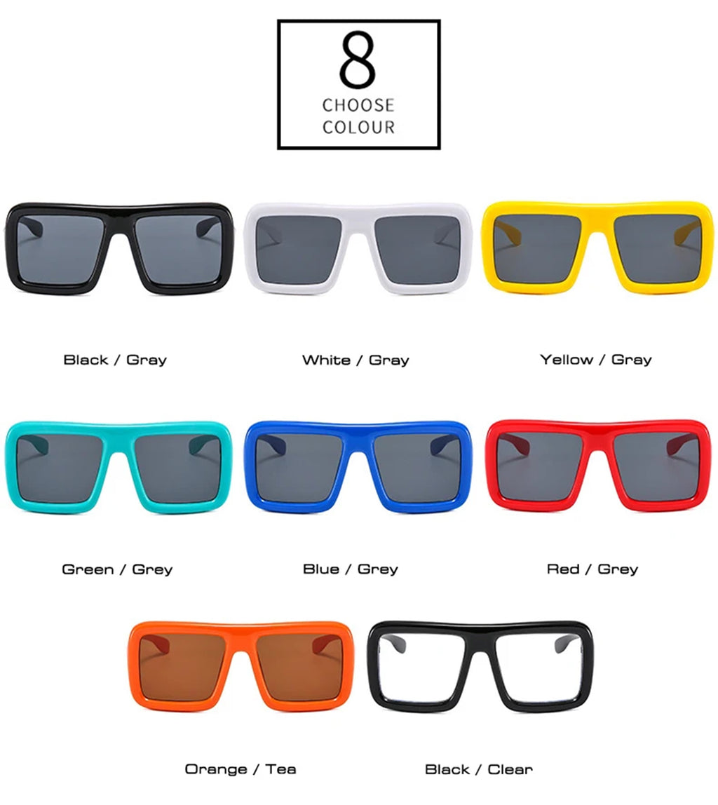 The Pillar |Oversized Retro Square PC Sunglasses