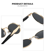 Continuum |Classic Oval Metal Sunglasses