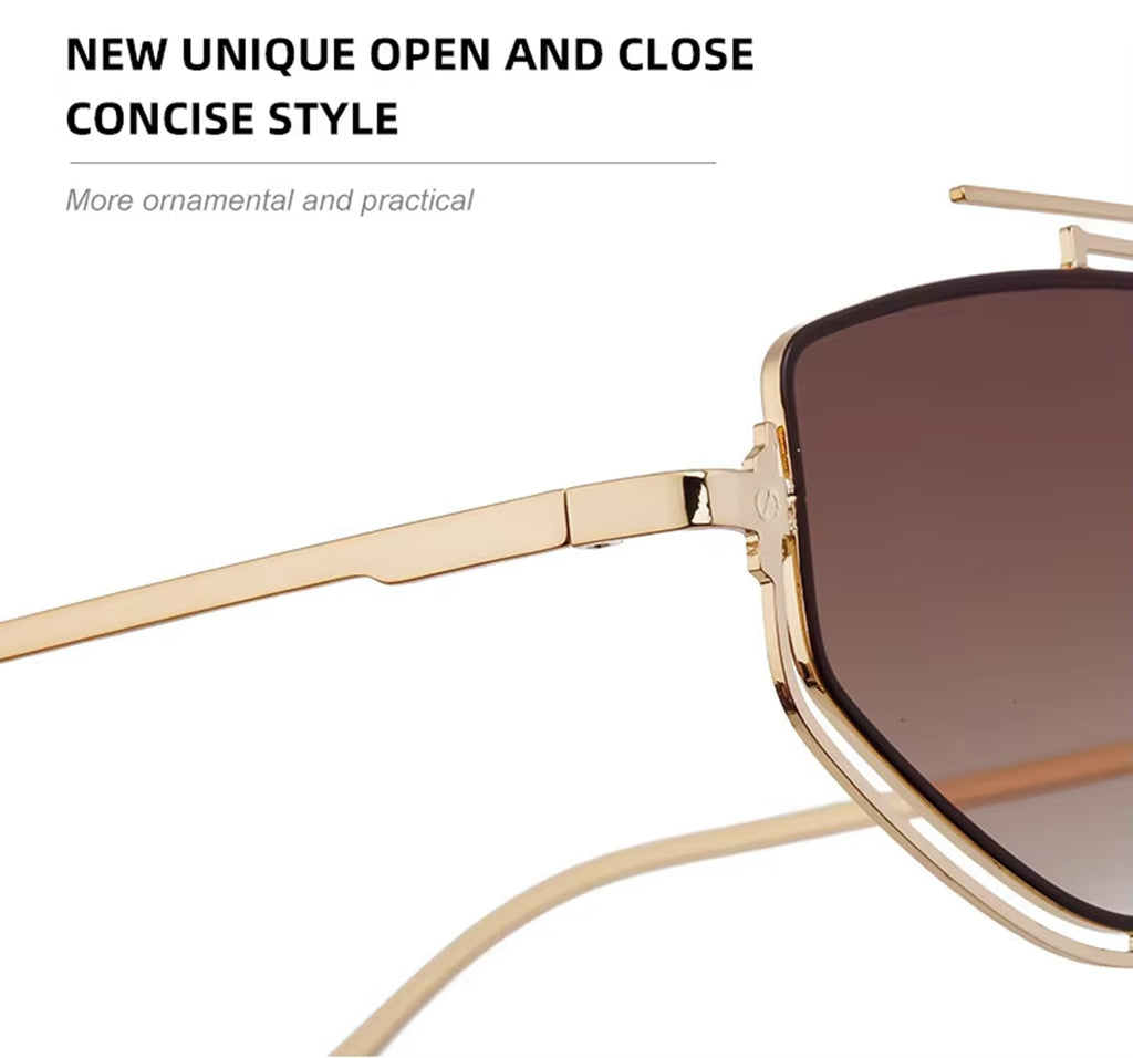 Dakota |Futuristic Navigator Metal Sunglasses