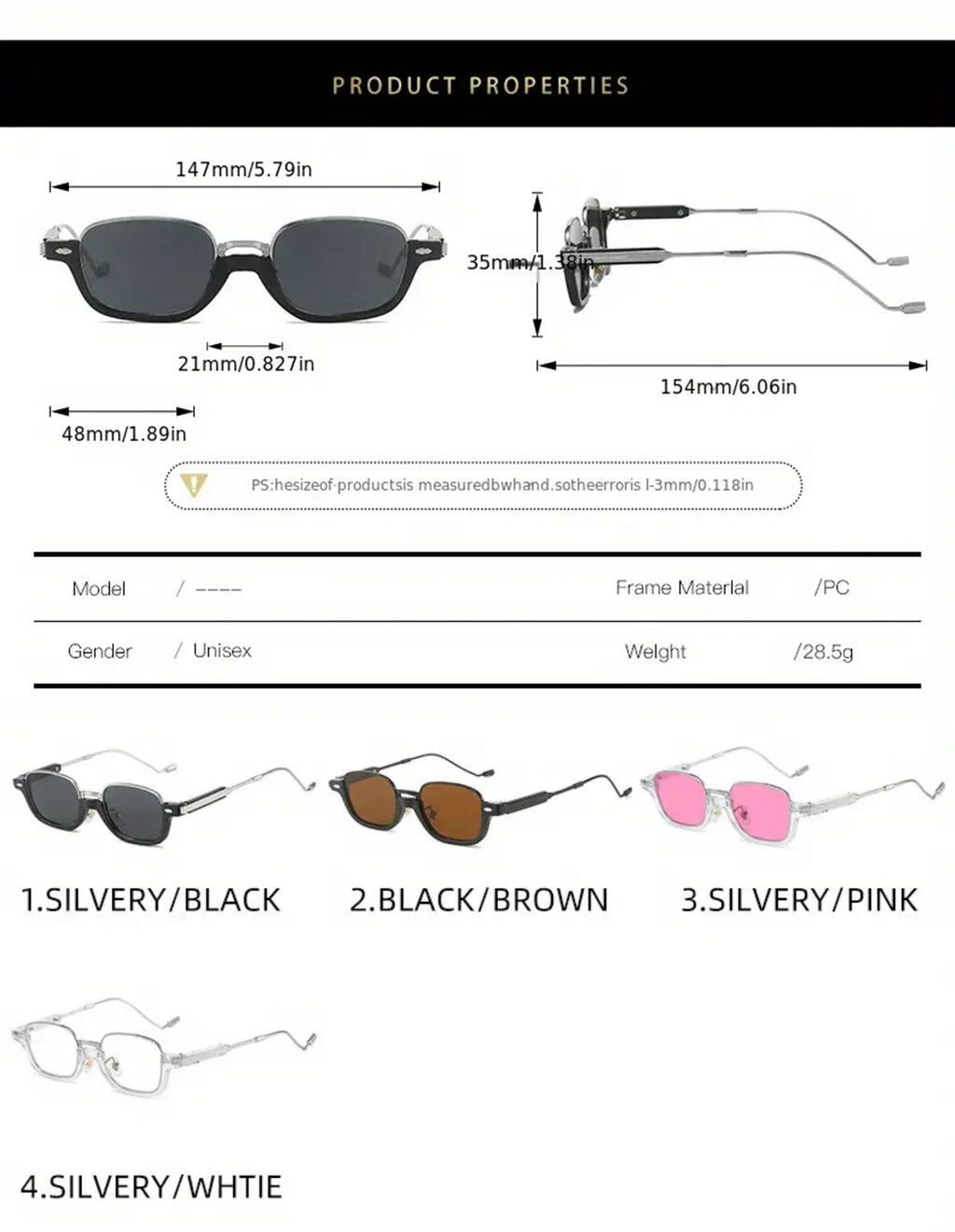 Capri |Retro Vintage Oval PC Sunglasses