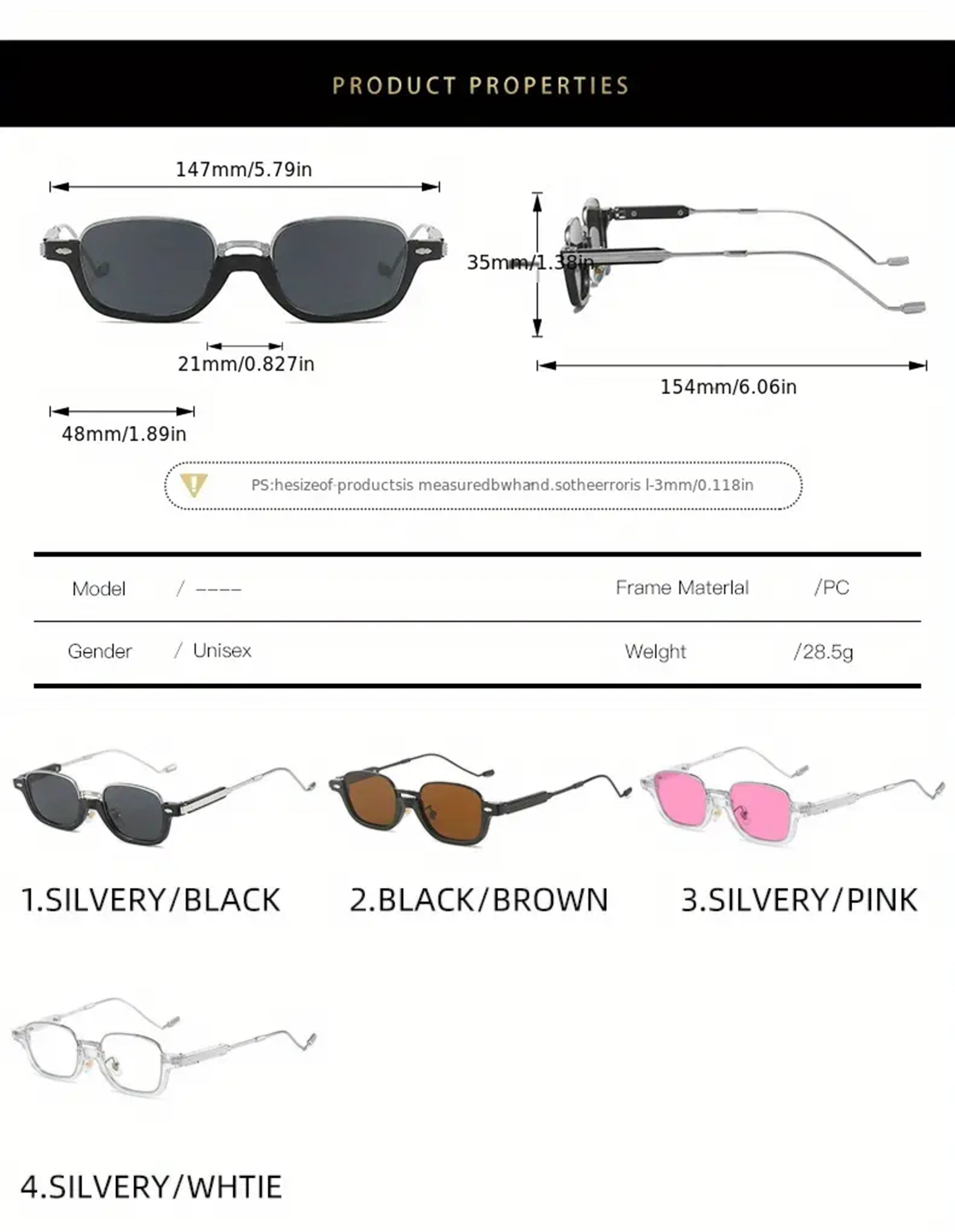 Capri |Retro Vintage Oval PC Sunglasses