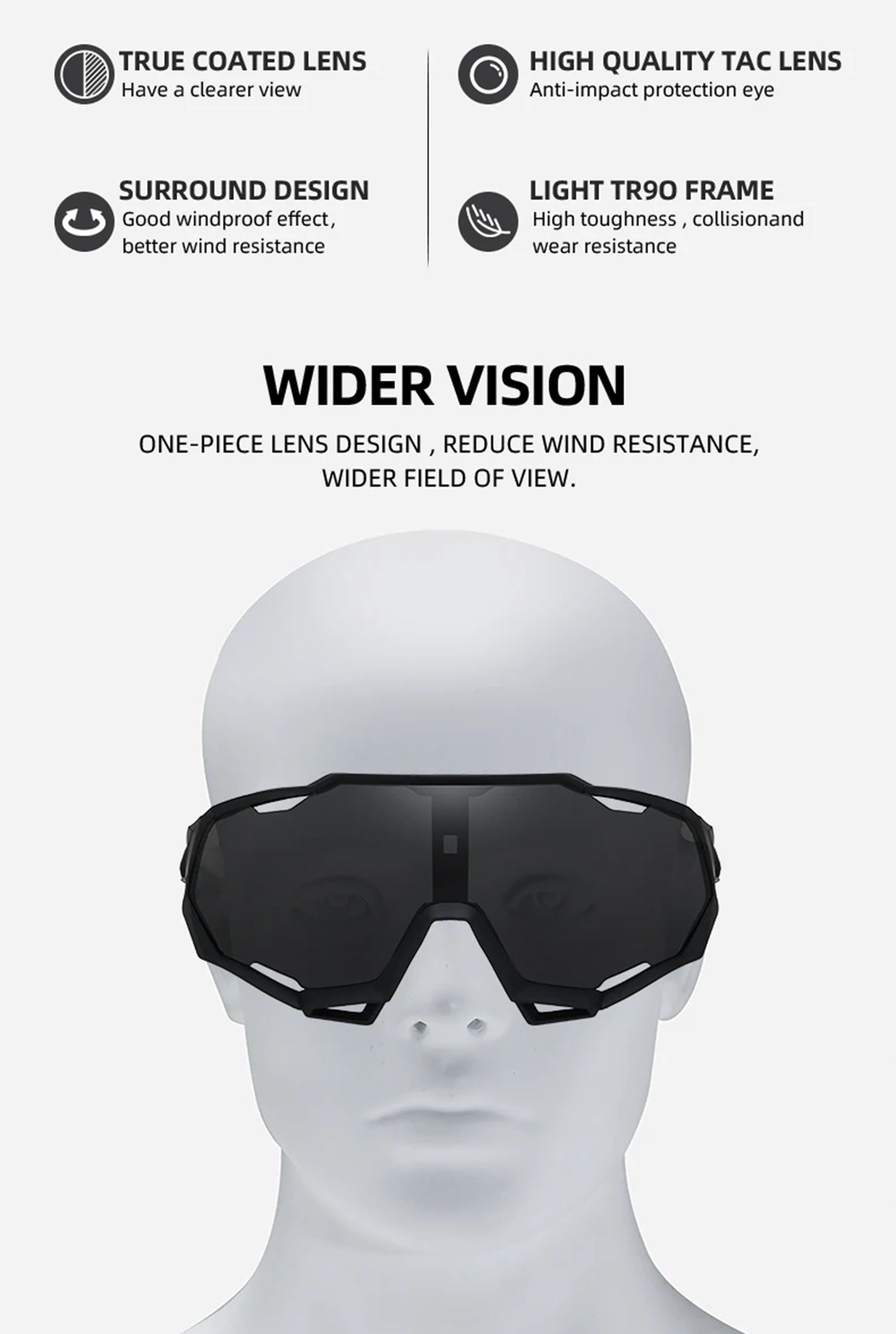 The Velocity |Sports Wraparound PC Sunglasses