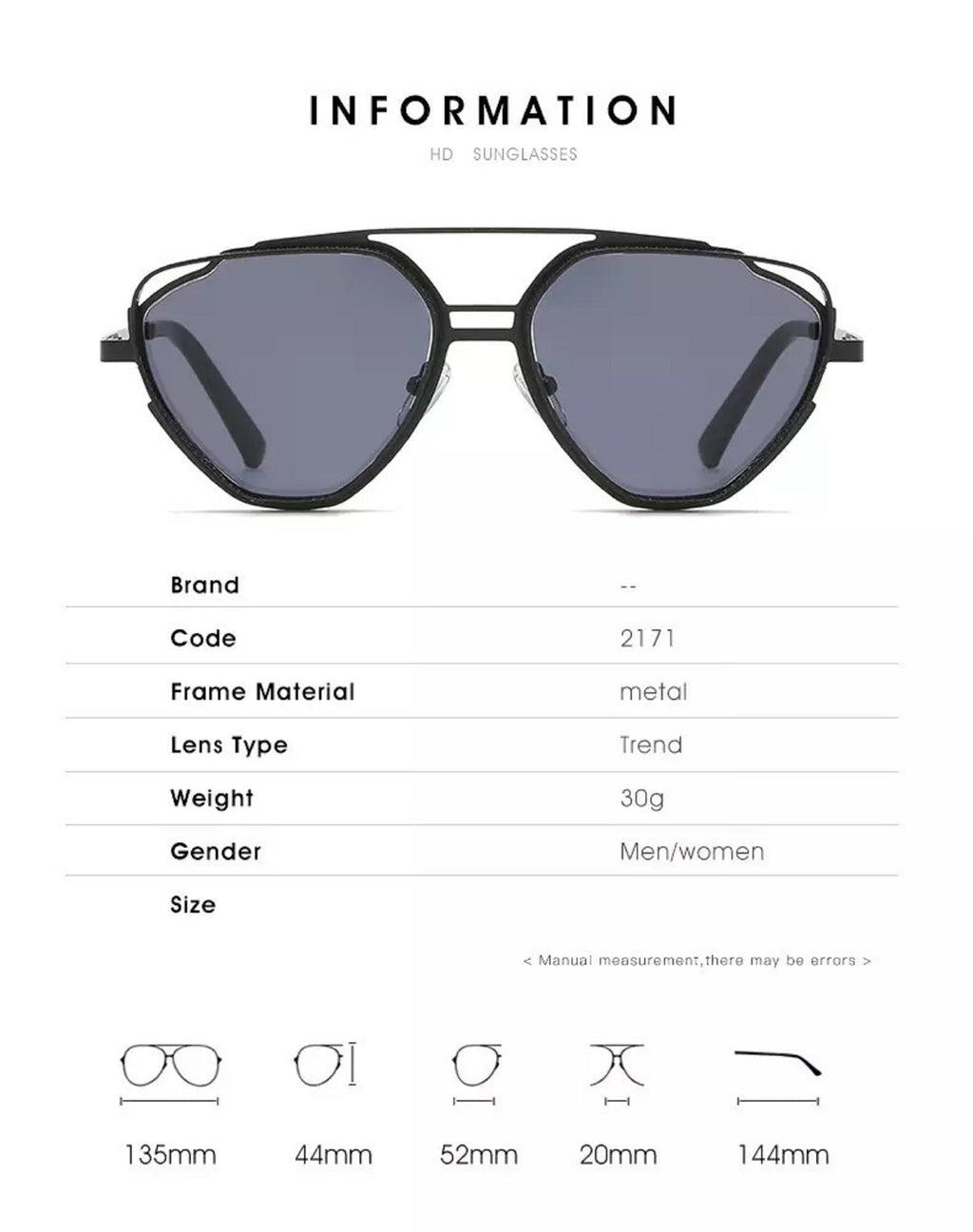 The Director |Retro Vintage Pilot Metal Sunglasses
