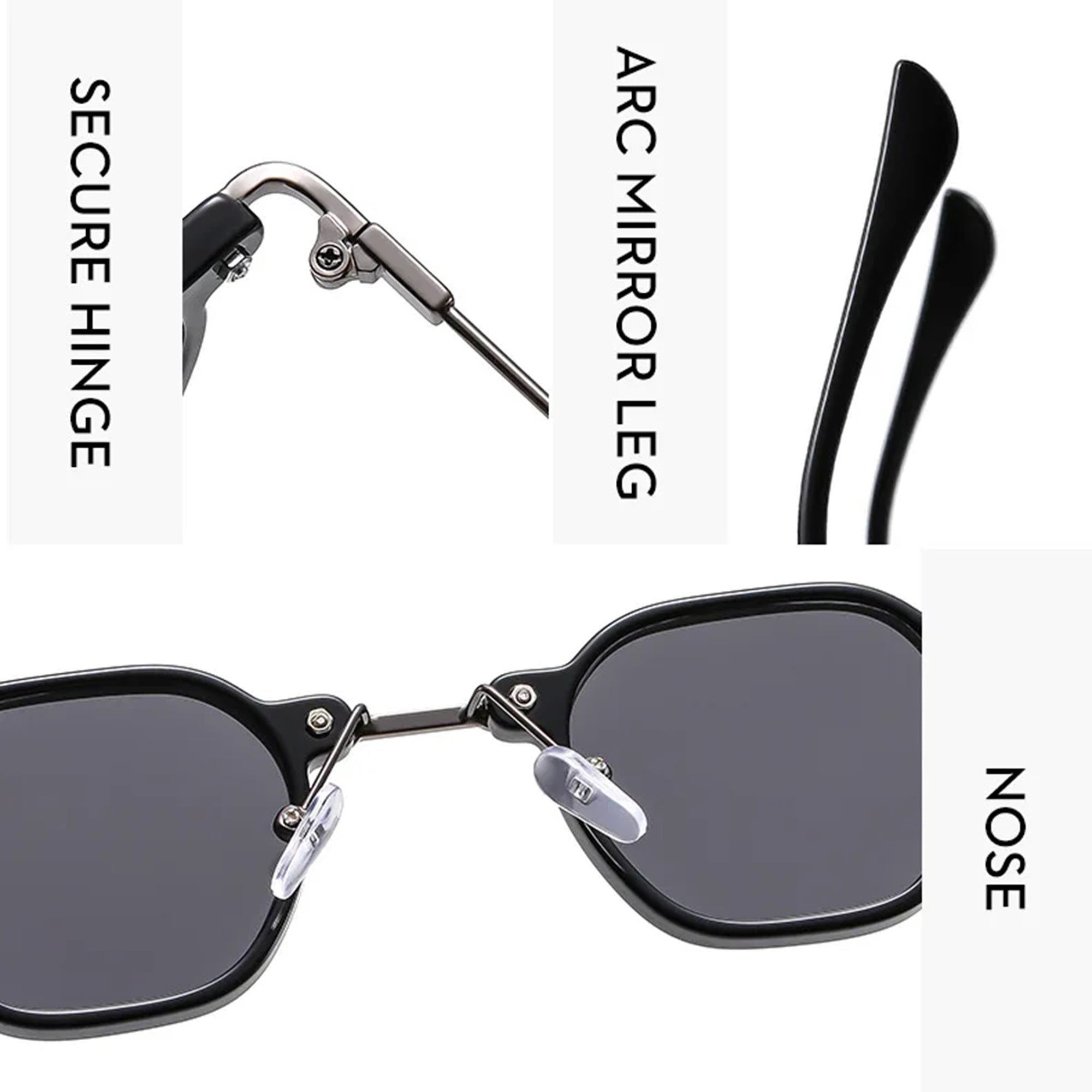 Mayfair |Retro Vintage Square PC Sunglasses