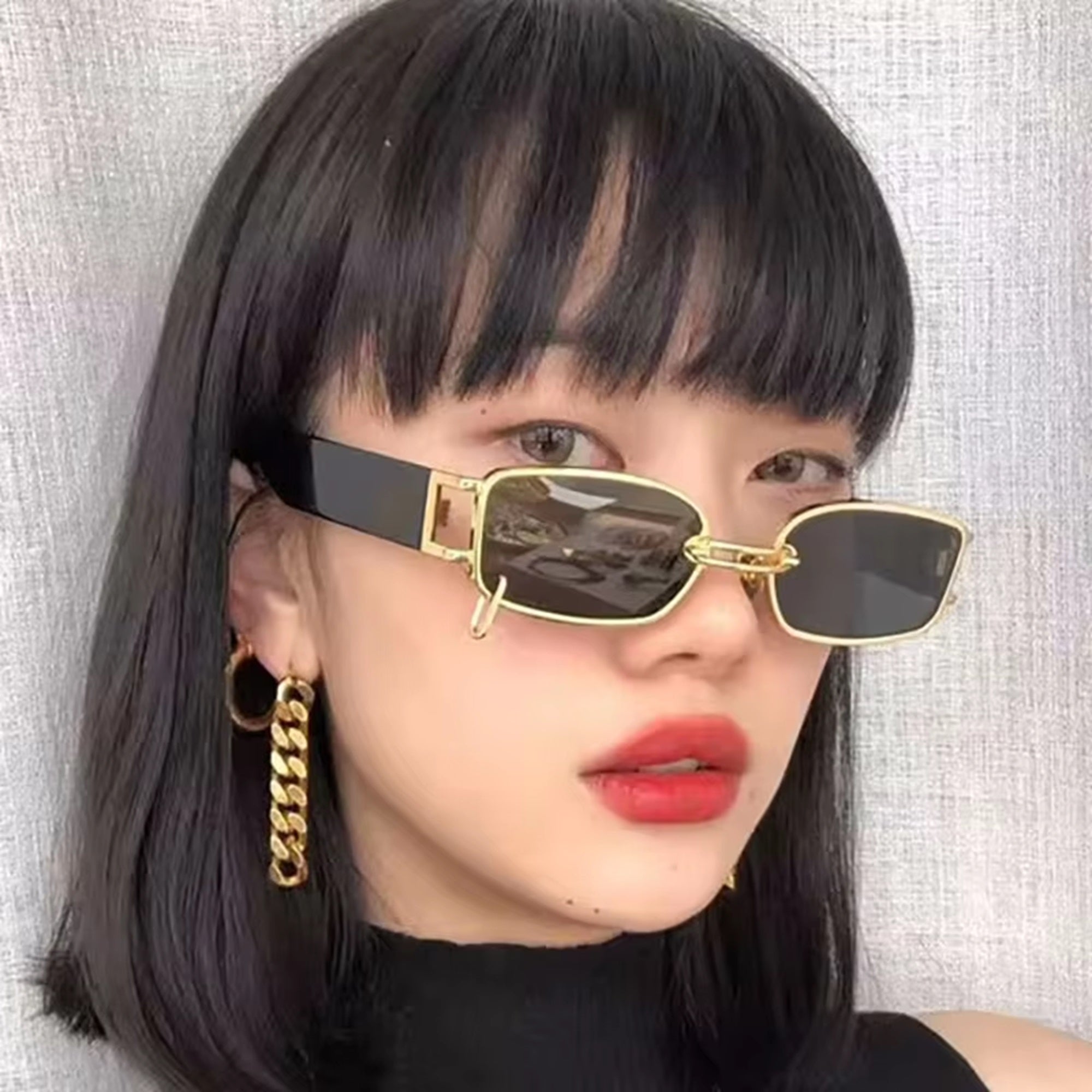Axiom |Fashion Rectangle Metal Sunglasses