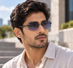 Shift Arden | Photochromic Rectangle Rimless Sunglasses