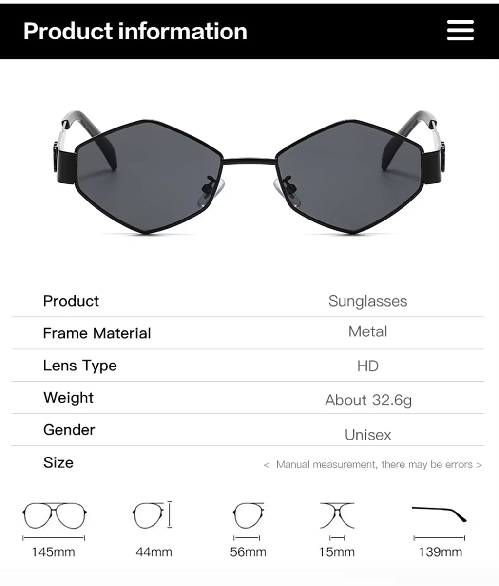 Verona |Classic Hexagonal Metal Sunglasses