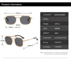 Bering |Retro Vintage Navigator Metal Sunglasses