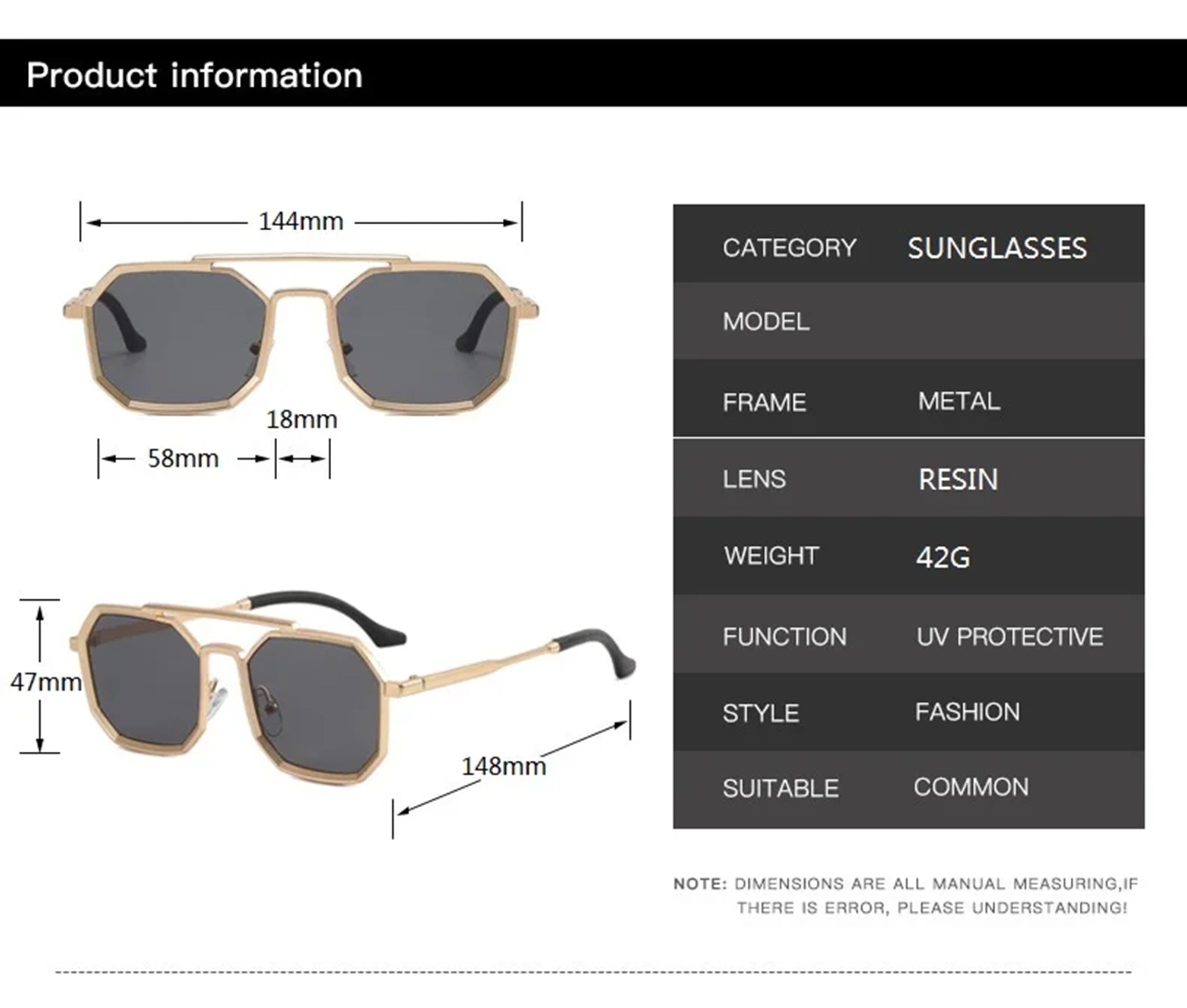 Bering |Retro Vintage Navigator Metal Sunglasses