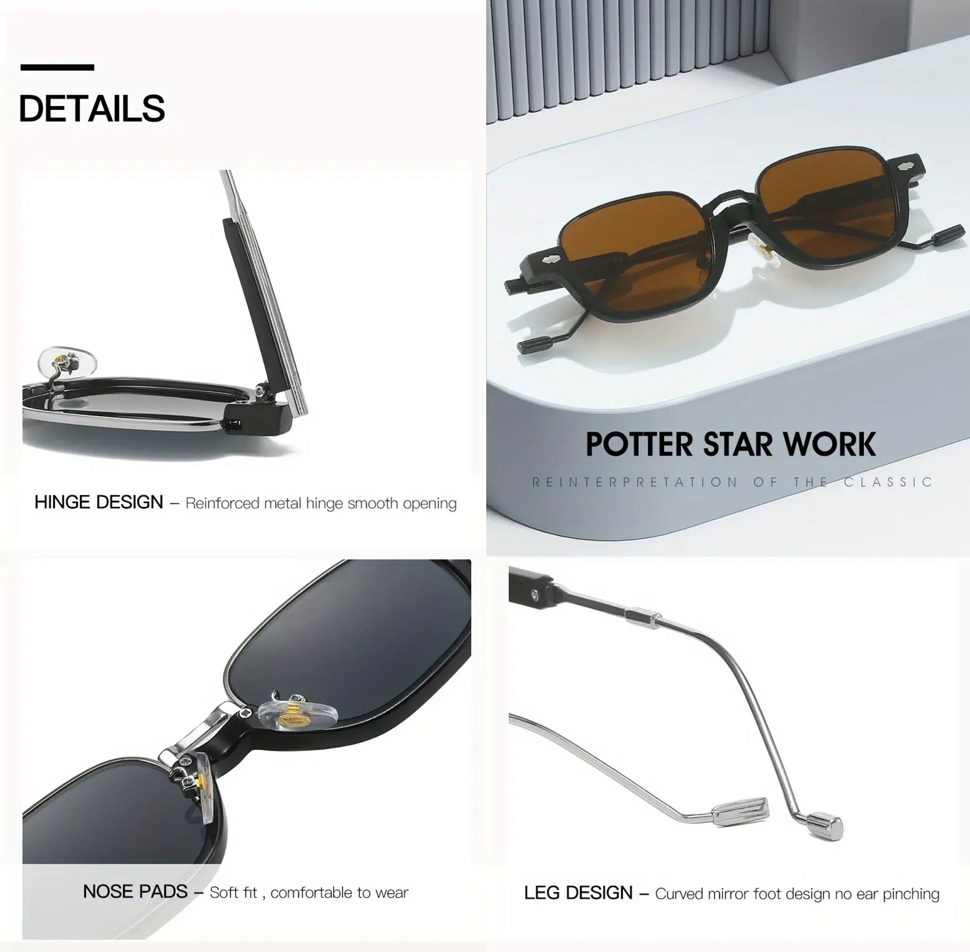 Capri |Retro Vintage Oval PC Sunglasses