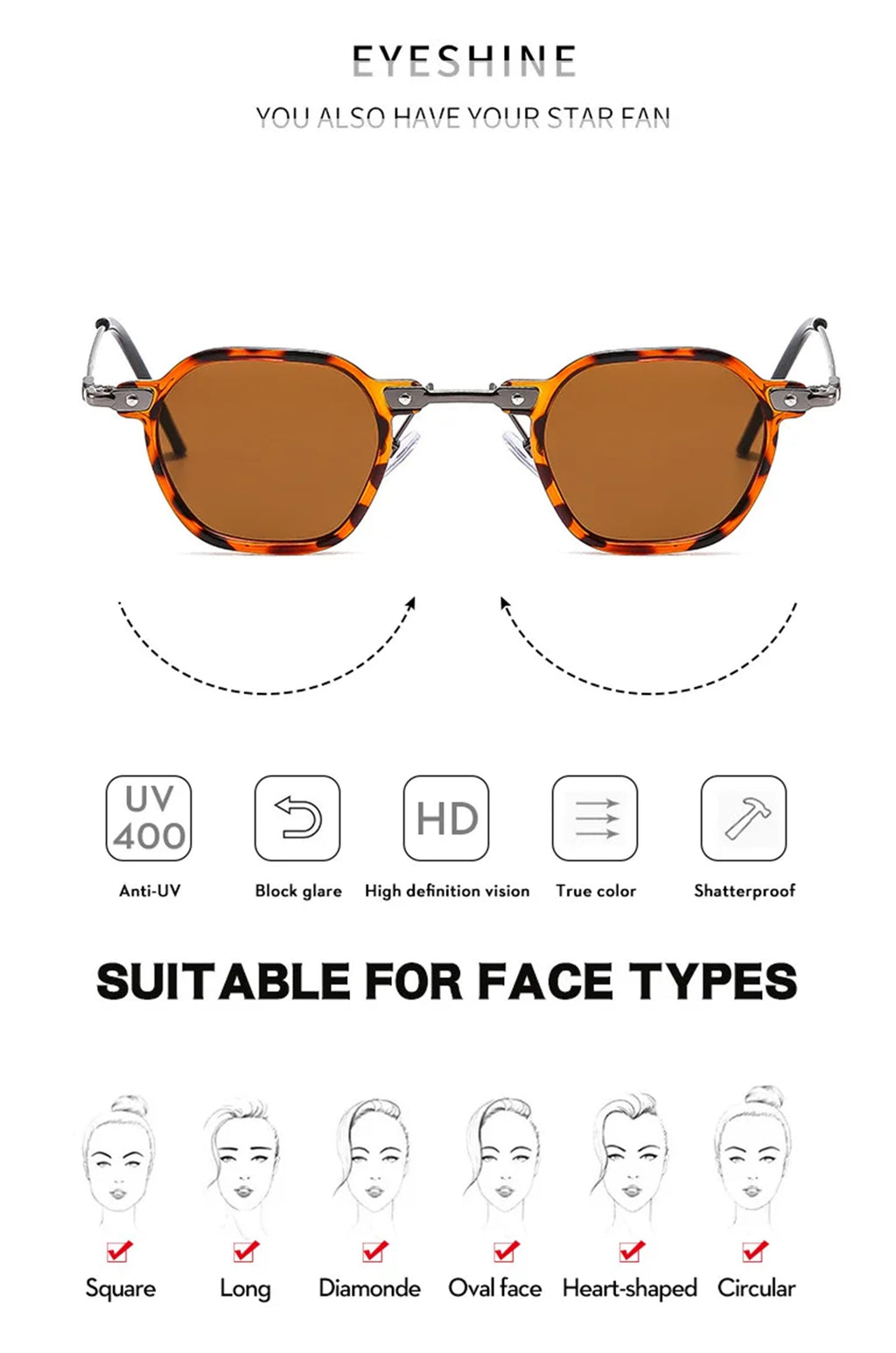 Mayfair |Retro Vintage Square PC Sunglasses