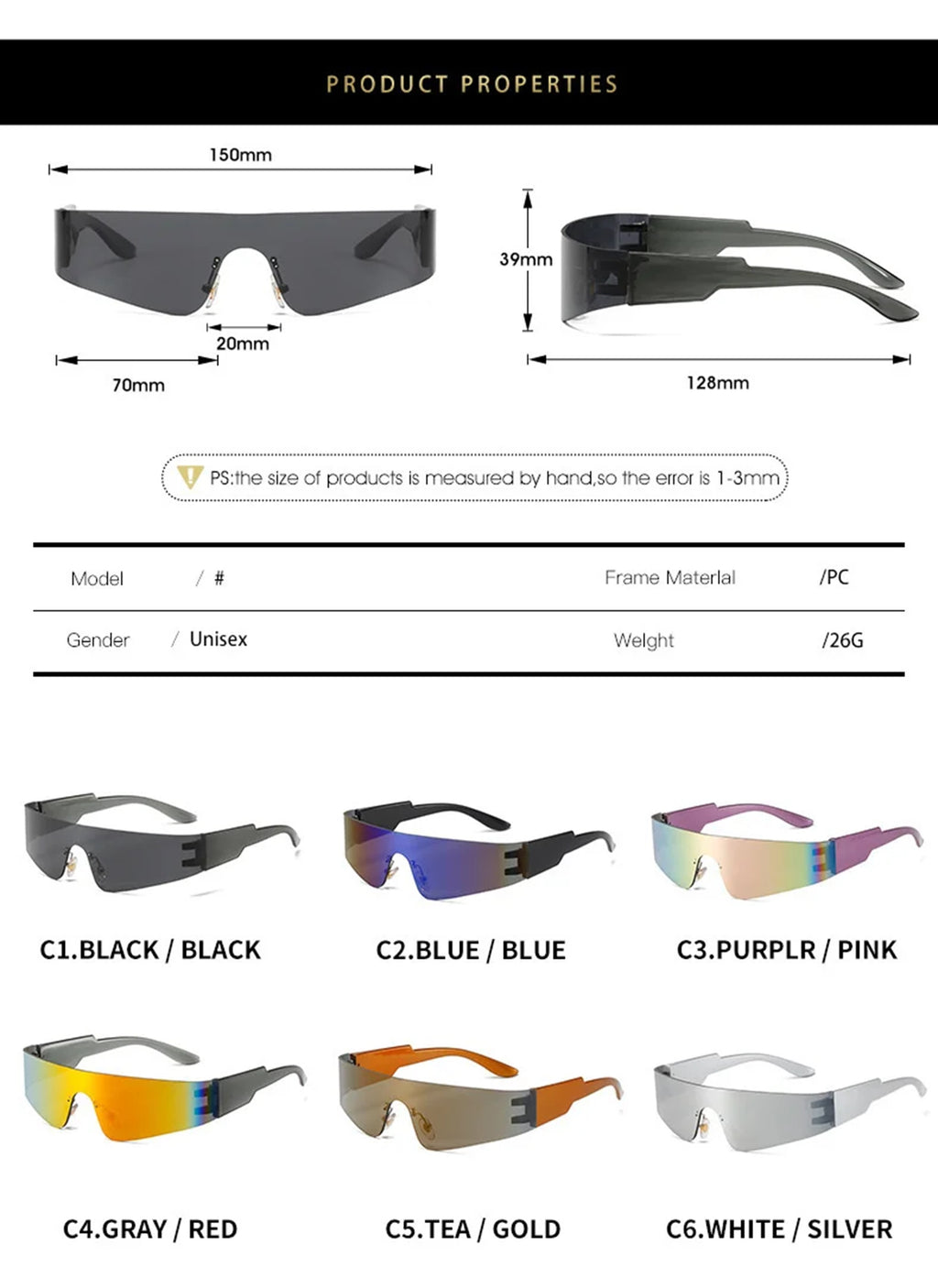 Siren |Sports Wraparound PC Sunglasses
