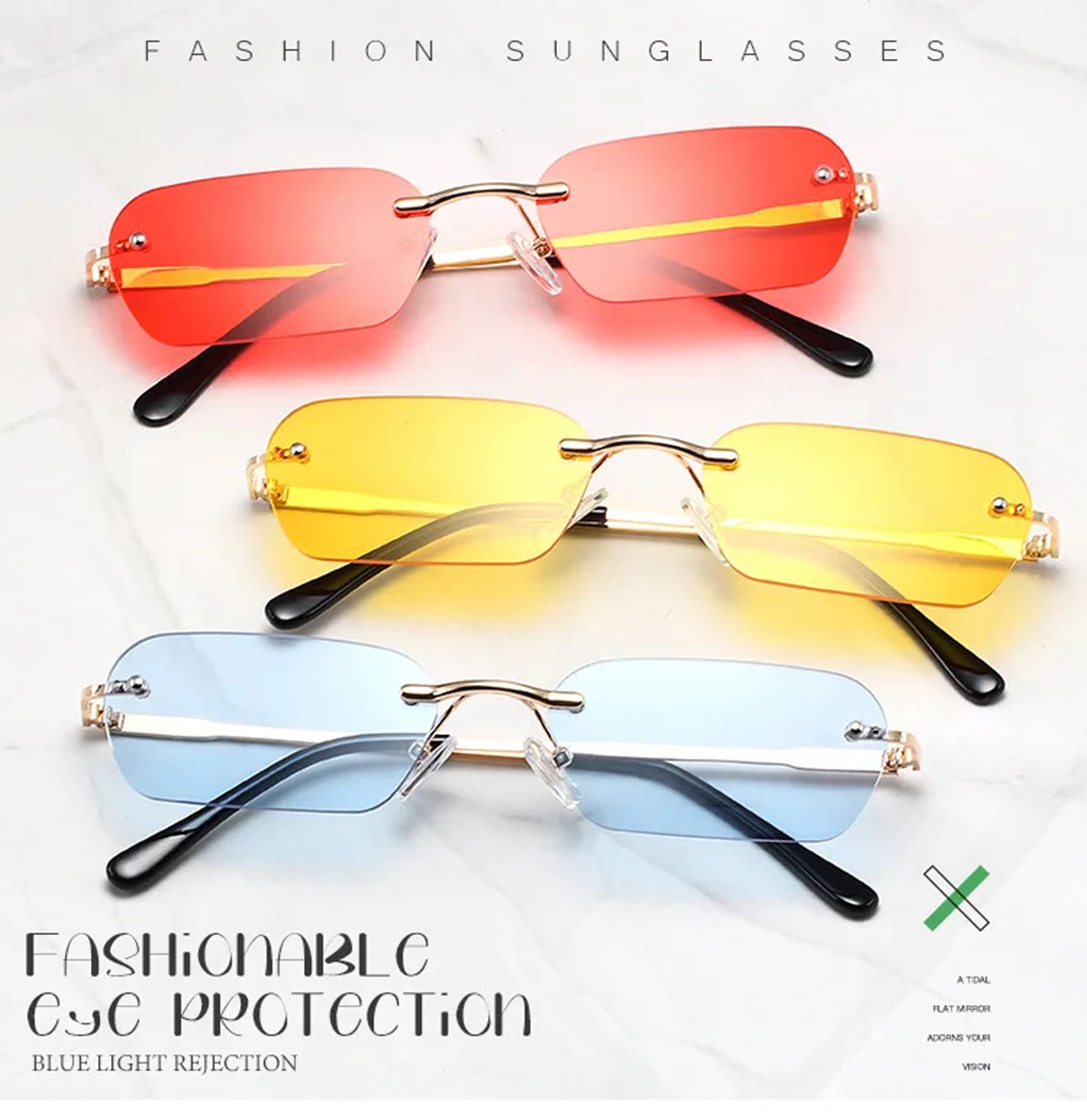 The Realist |Classic Rectangle PC Sunglasses