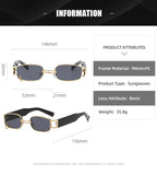 Axiom |Fashion Rectangle Metal Sunglasses