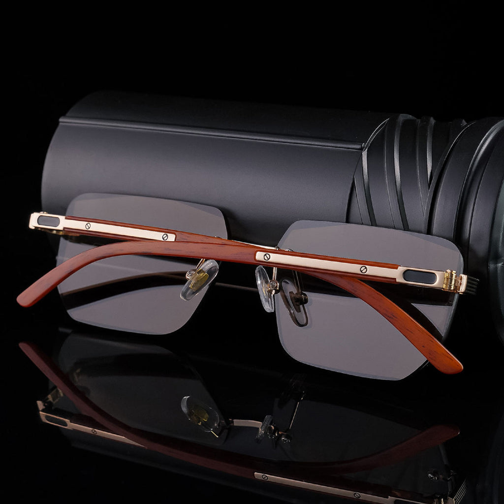 Shift Sora | Photochromic Rectangle Rimless Sunglasses