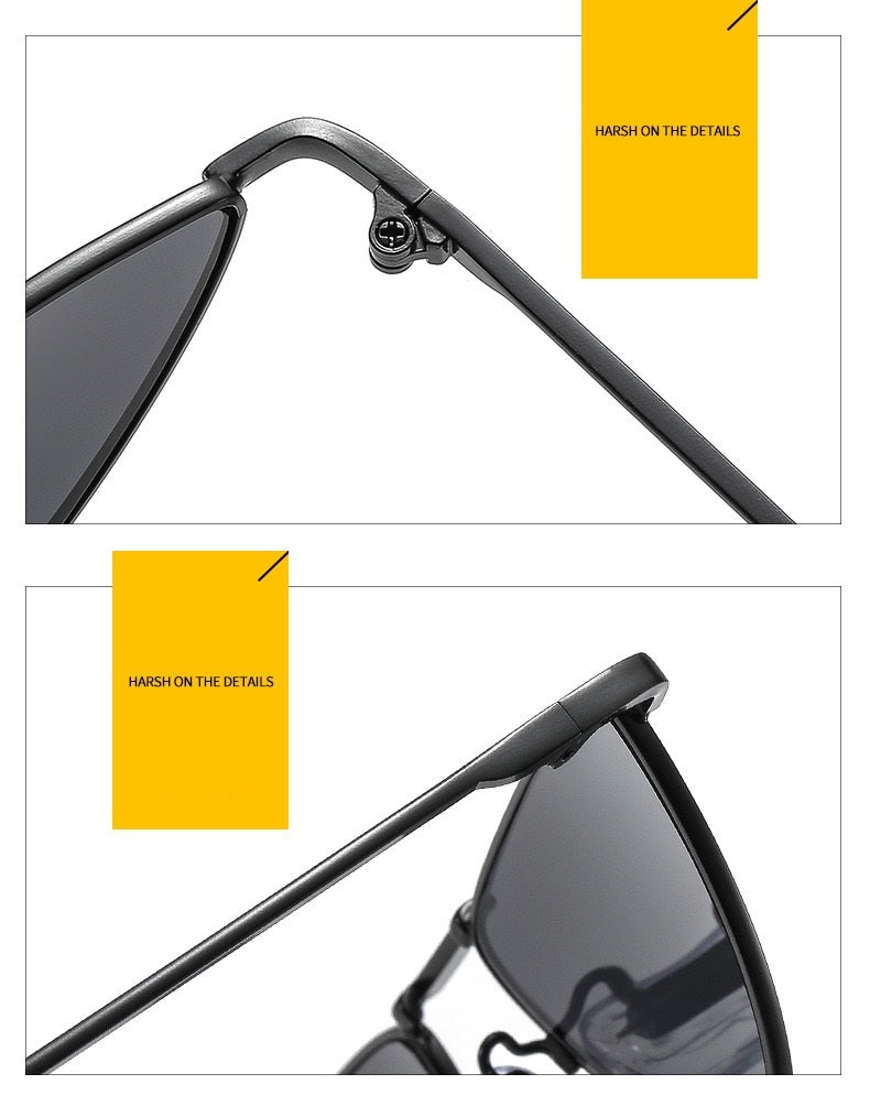 Solitude |Classic Cat-Eye Metal Sunglasses