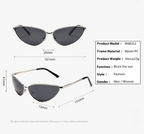 Nova | Classic Cat-Eye Metal Sunglasses