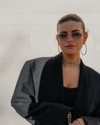 Volt | Classic Oval Metal Sunglasses