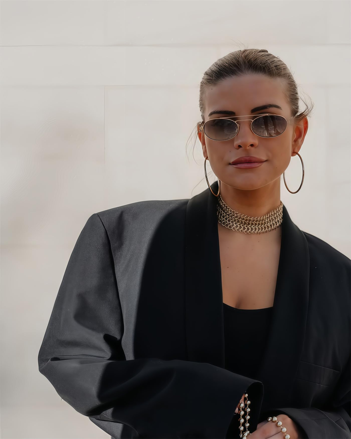 Volt | Classic Oval Metal Sunglasses
