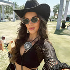 Nova Wire |Classic Oval Metal Sunglasses
