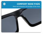 The Pillar |Oversized Retro Square PC Sunglasses