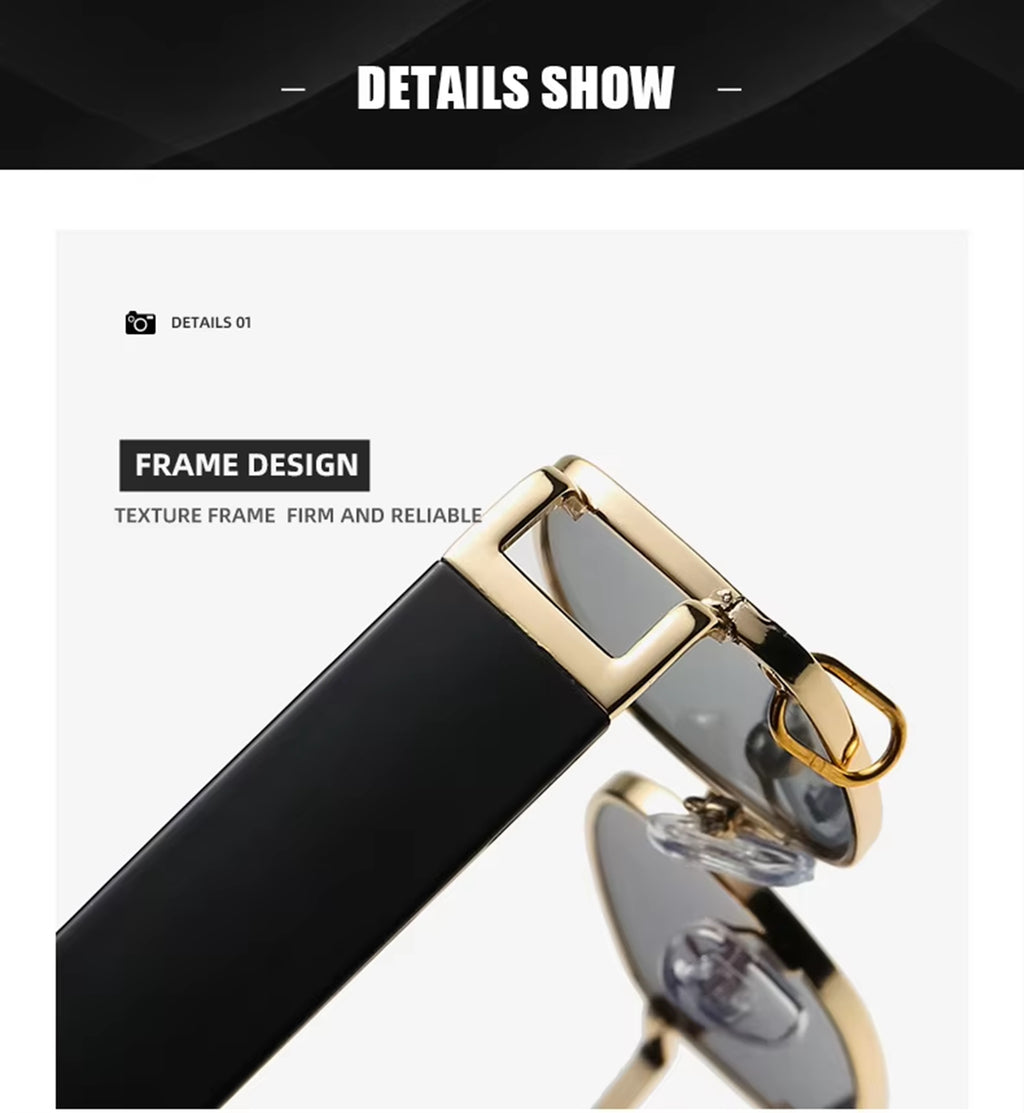 Axiom |Fashion Rectangle Metal Sunglasses