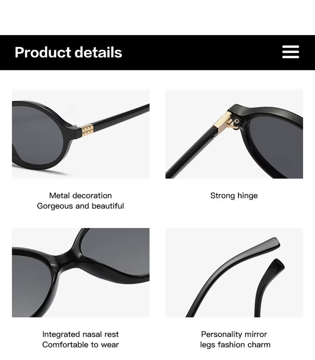 Echo | Classic Oval Acetate Sunglasses