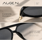 Zayden | Classic Oversized Aviator Metal & PC Sunglasses