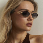 Volt | Classic Oval Metal Sunglasses