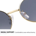 Nova Wire |Classic Oval Metal Sunglasses
