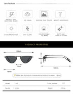 Solitude |Classic Cat-Eye Metal Sunglasses