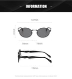 Continuum |Classic Oval Metal Sunglasses