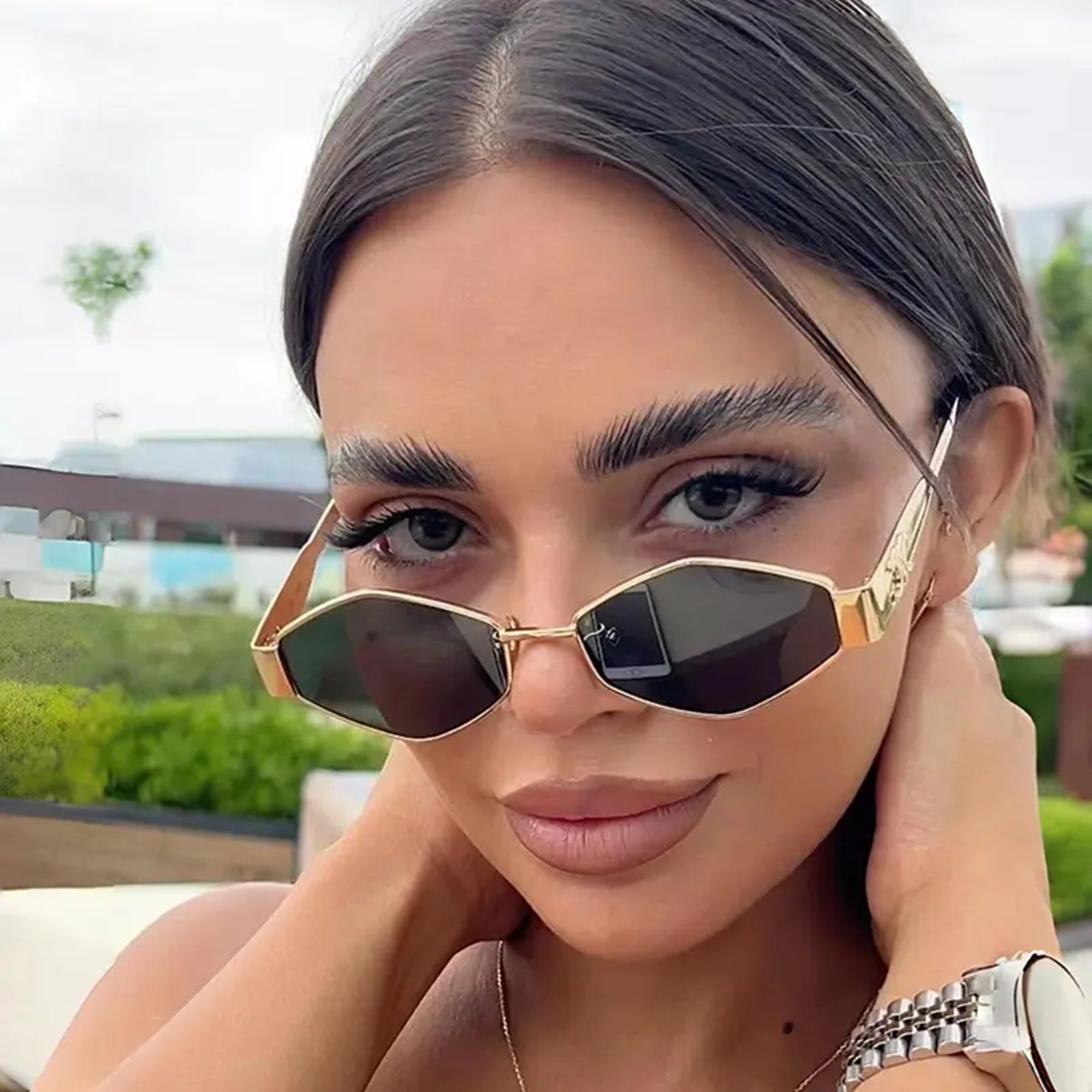 Verona |Classic Hexagonal Metal Sunglasses