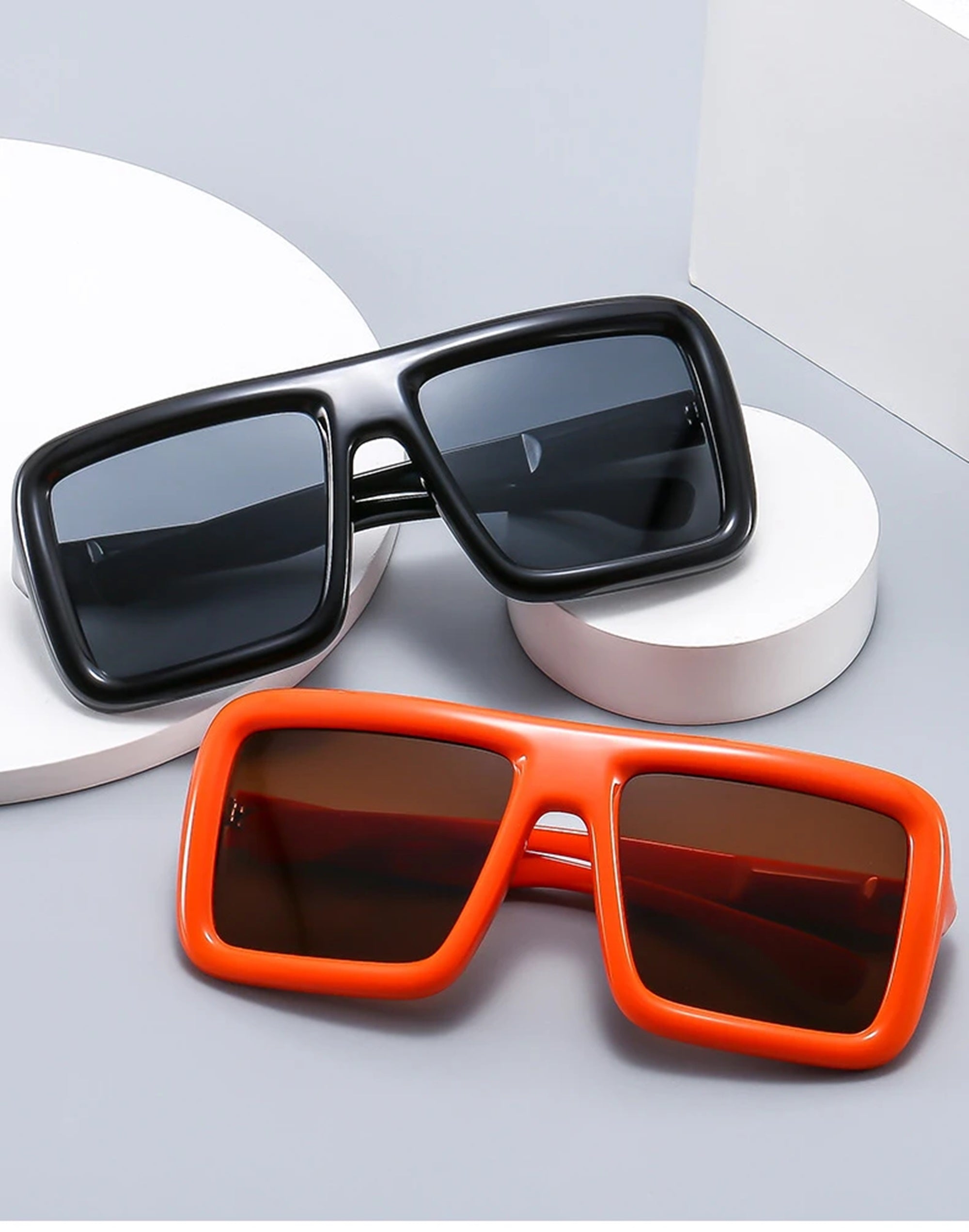 The Pillar |Oversized Retro Square PC Sunglasses