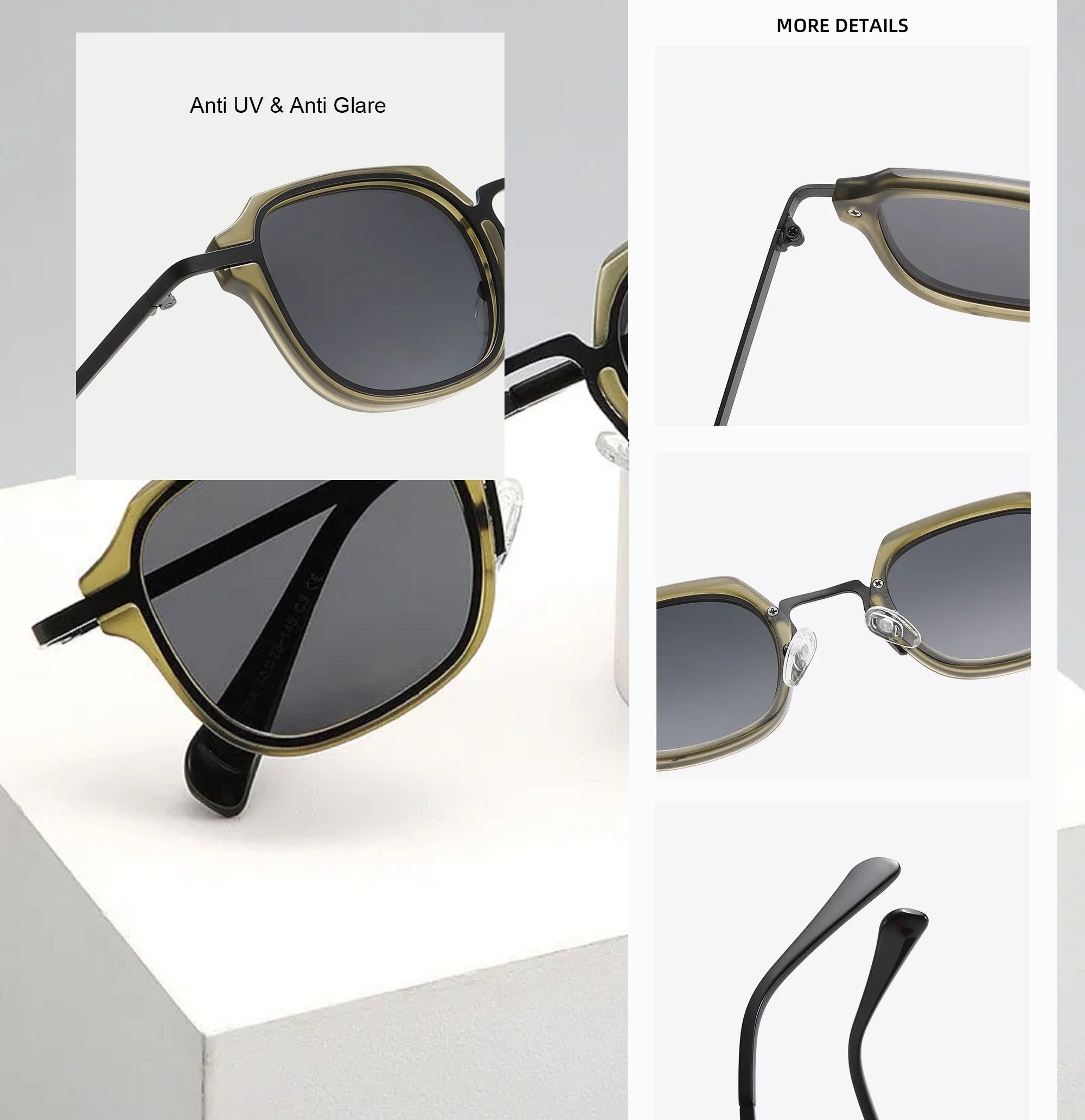 Oslo |Classic Square Metal Sunglasses