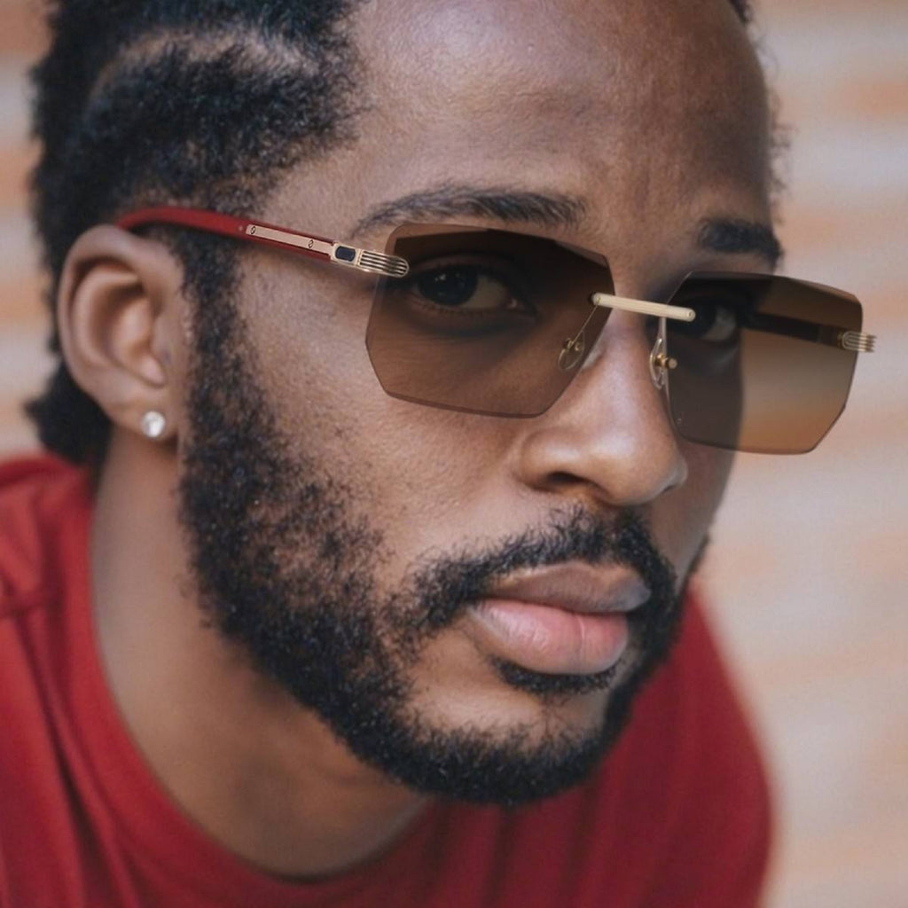 Shift Sora | Photochromic Rectangle Rimless Sunglasses