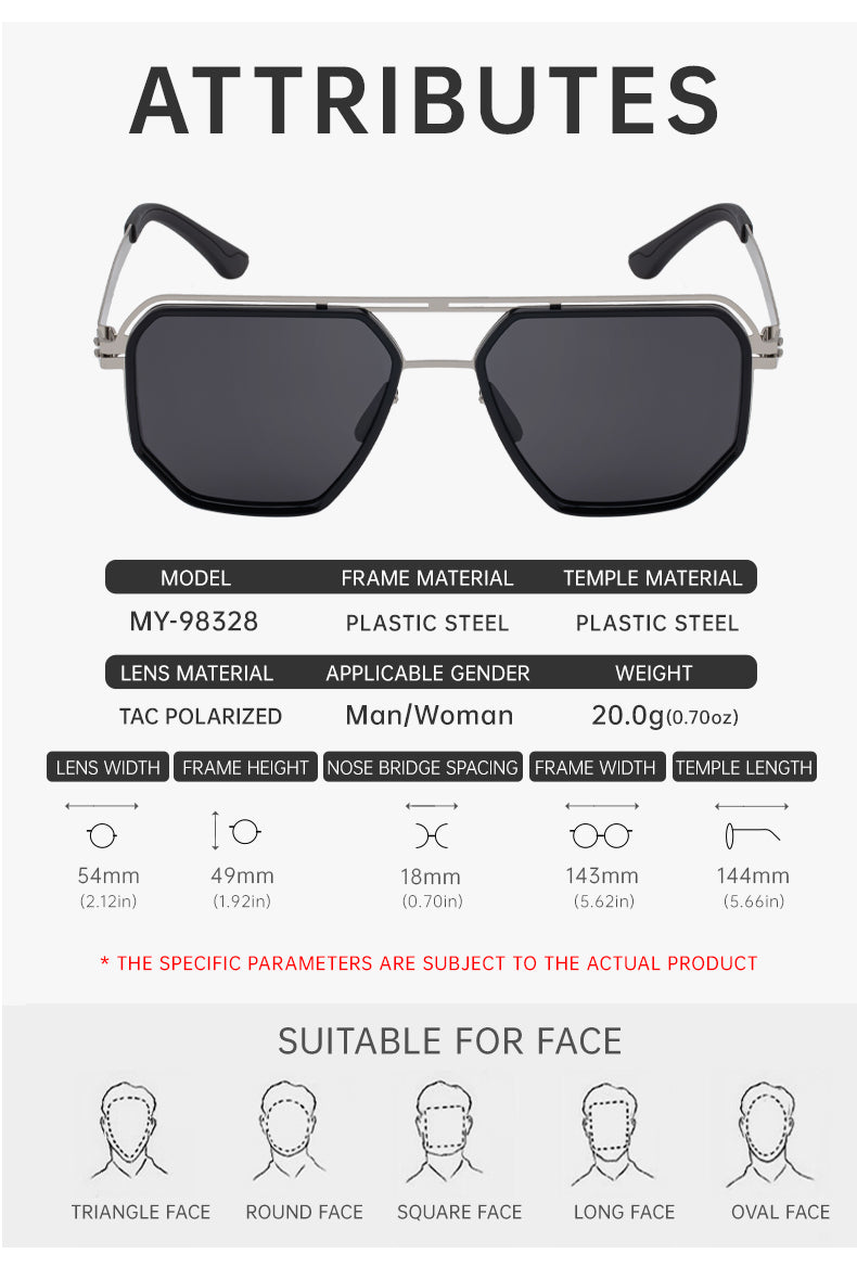 Atlas |Classic Navigator Metal Sunglasses