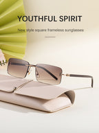 Belgrave |Classic Rectangle Metal Sunglasses