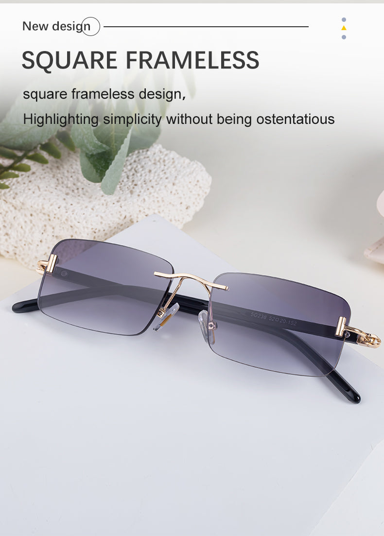Belgrave |Classic Rectangle Metal Sunglasses