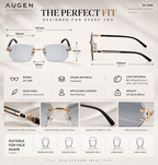Shift Sora | Photochromic Rectangle Rimless Sunglasses