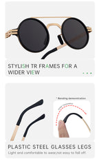 Valence |Classic Round Metal Sunglasses