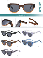Bordeaux |Classic Square Acetate Sunglasses