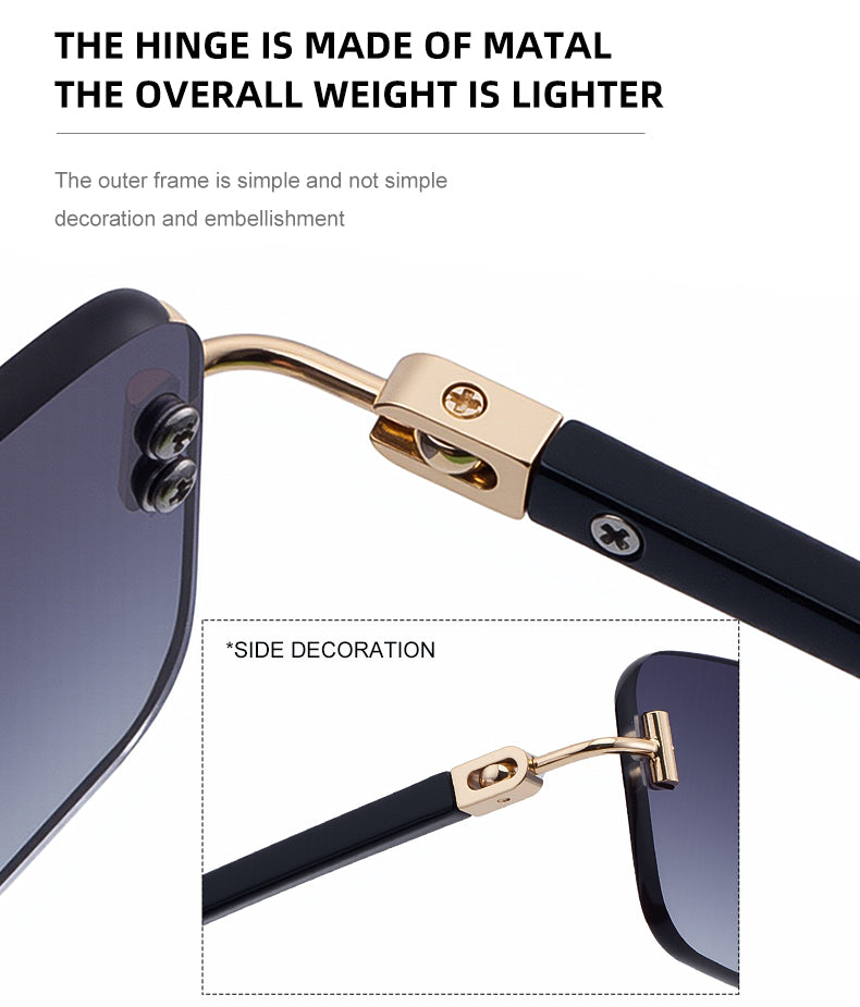 Belgrave |Classic Rectangle Metal Sunglasses