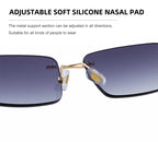 Belgrave |Classic Rectangle Metal Sunglasses