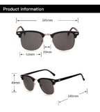 Cannes |Retro Vintage Clubmaster Metal Sunglasses